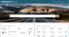 Desktop Screenshot of jedziemyrazem.pl