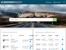 Tablet Screenshot of jedziemyrazem.pl